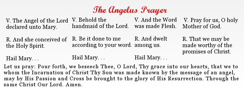 The Angelus - Vcatholic