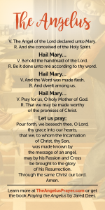 The Angelus Prayer Card